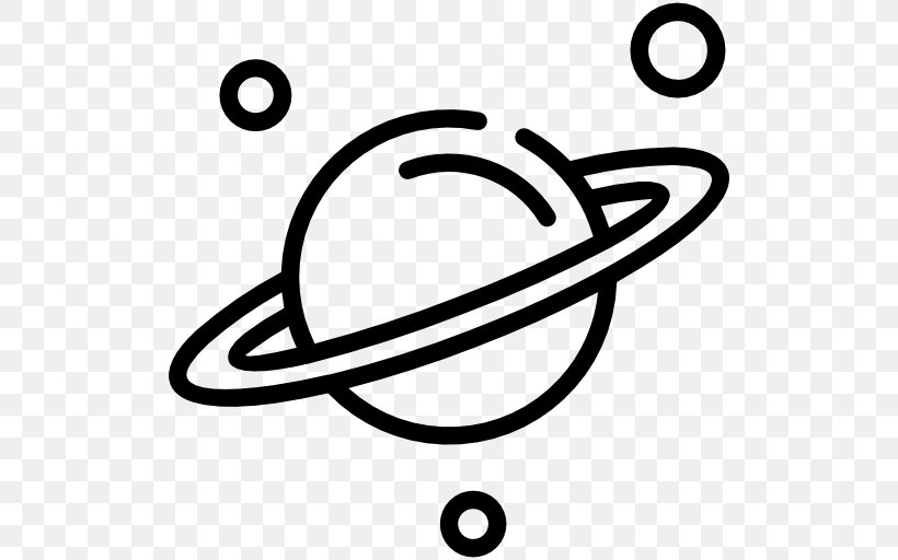 Rings Of Saturn Planet Clip Art, PNG, 512x512px, Saturn, Astronomy, Black And White, Line Art, Moons Of Saturn Download Free