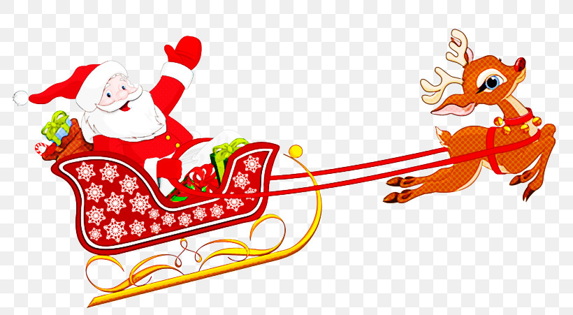 Santa Claus, PNG, 800x451px, Sled, Christmas, Christmas Eve, Santa Claus, Vehicle Download Free