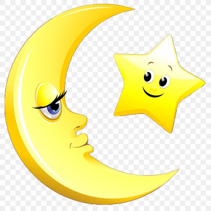 Star Moon, PNG, 1000x1000px, Star, Drawing, Emoticon, Moon, Plot Download Free