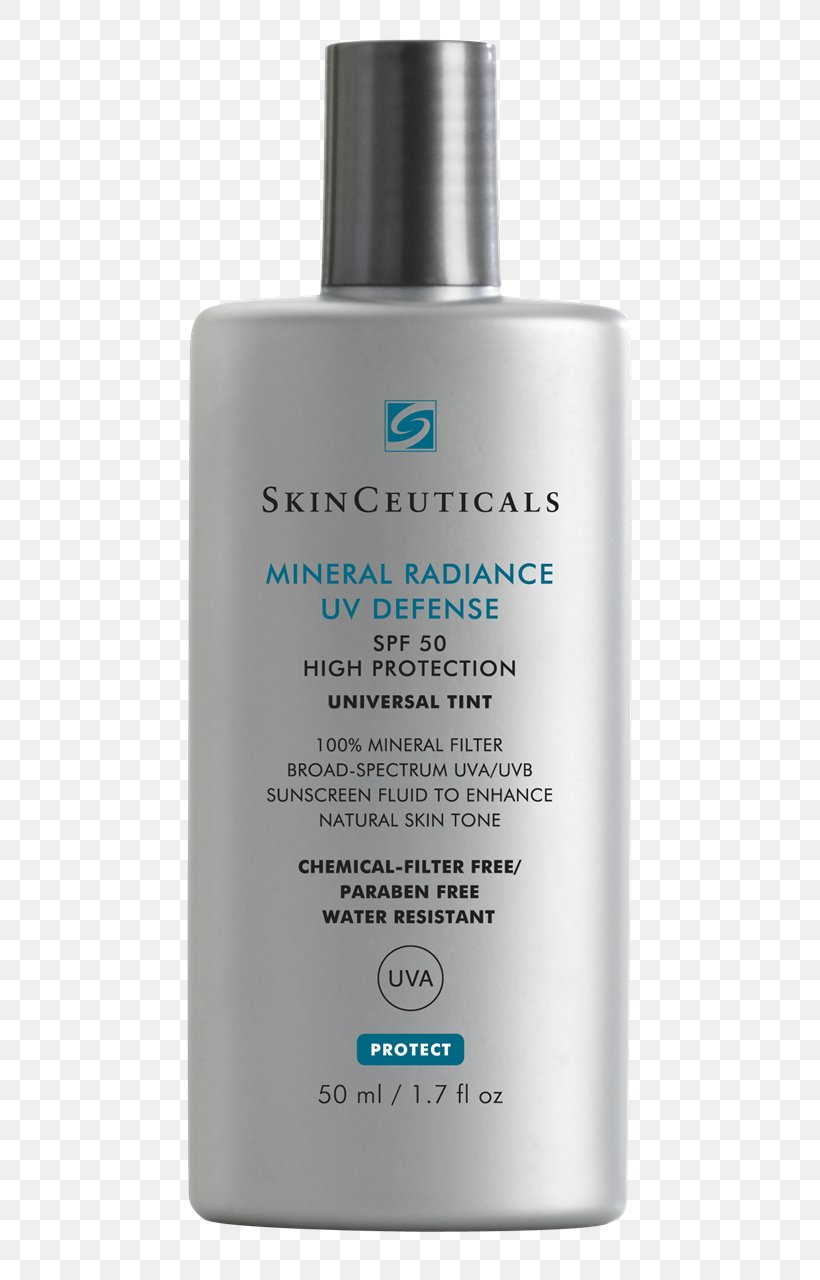 Sunscreen SkinCeuticals Mineral Radiance Lotion SkinCeuticals Sheer Physical UV Defense SPF 50, PNG, 528x1280px, Sunscreen, Ageing, Antiaging Cream, Color, Cosmetics Download Free