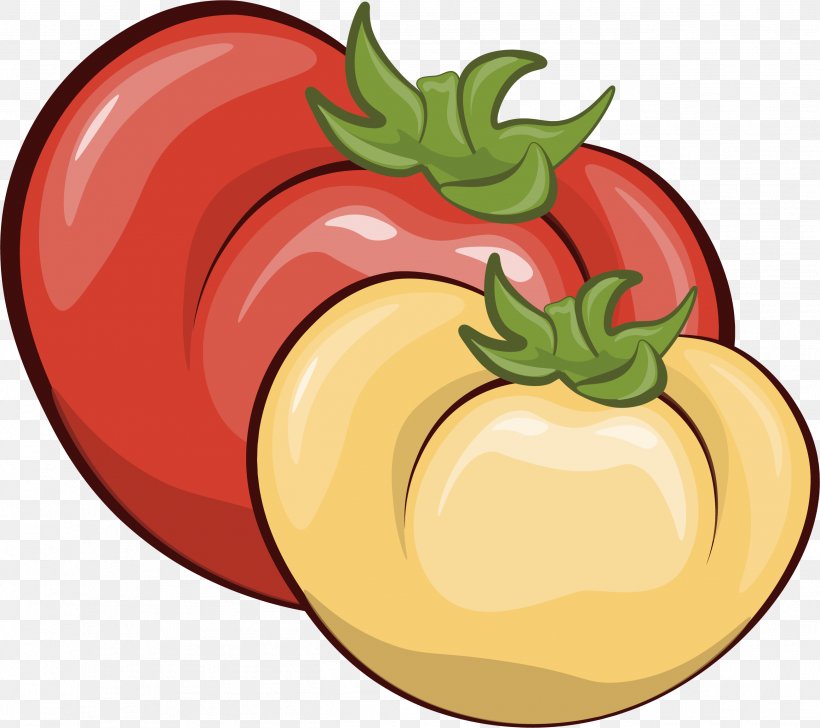 Tomato Vegetable Food Illustration, PNG, 2603x2312px, Tomato, Apple, Bell Pepper, Carrot, Chili Pepper Download Free