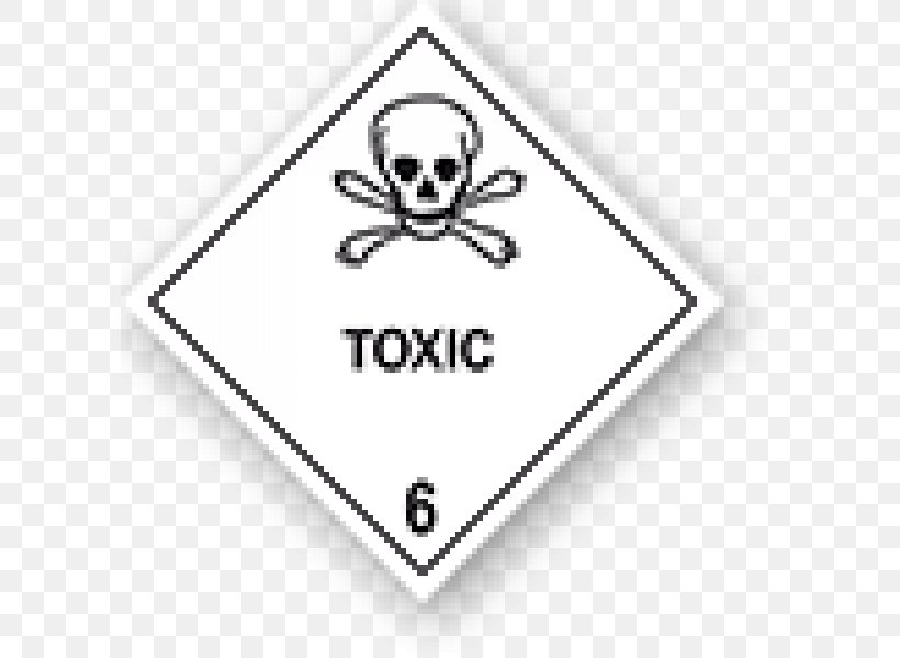 Hazard Symbol HAZMAT Class 6 Toxic And Infectious Substances Dangerous Goods Flexible Intermediate Bulk Container Chemical Substance, PNG, 600x600px, Hazard Symbol, Area, Body Jewelry, Brand, Chemical Substance Download Free