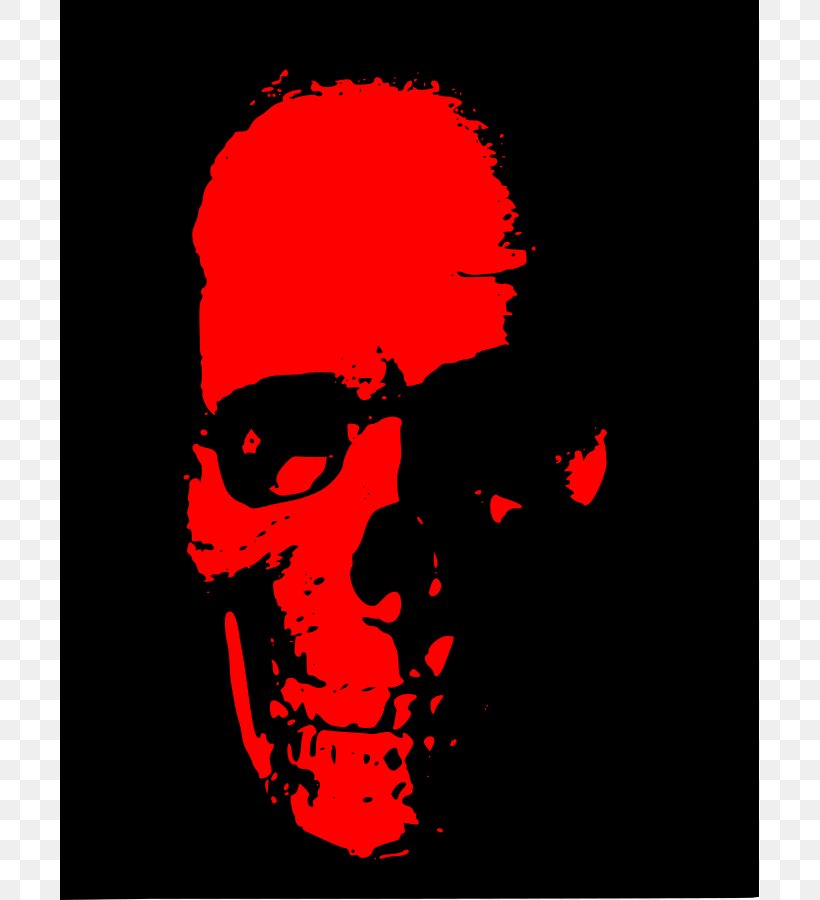 Red Skull Human Skull Symbolism Clip Art, PNG, 699x900px, Red Skull, Art, Black, Bone, Darkness Download Free
