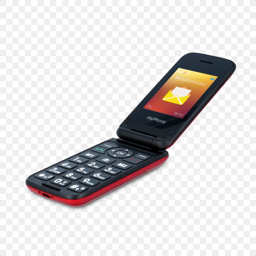 Mobile Phones Clamshell Design MyPhone Telephone Dual SIM, PNG, 1000x1000px, Mobile Phones, Biedronka, Cellular Network, Clamshell Design, Communication Device Download Free