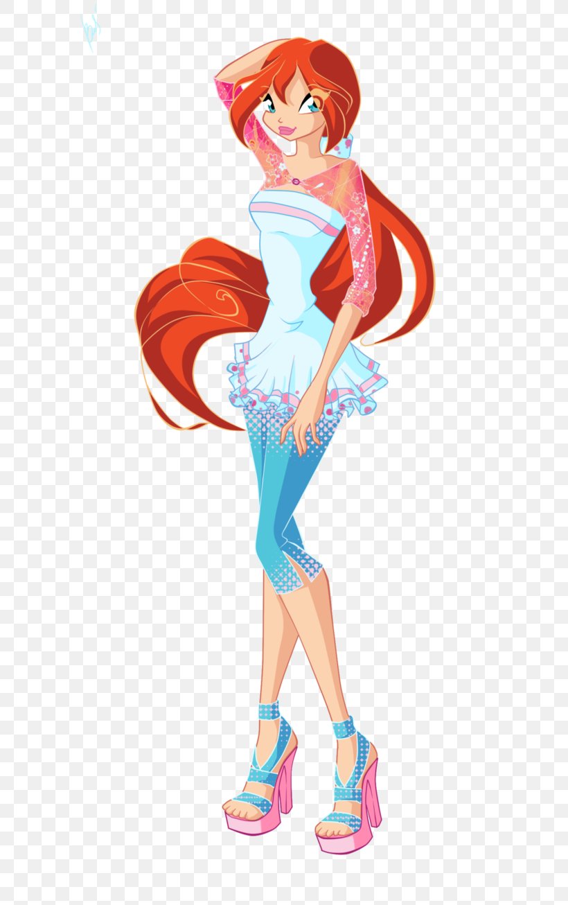 Bloom Roxy Stella Fairy Winx Club, PNG, 612x1306px, Watercolor, Cartoon, Flower, Frame, Heart Download Free