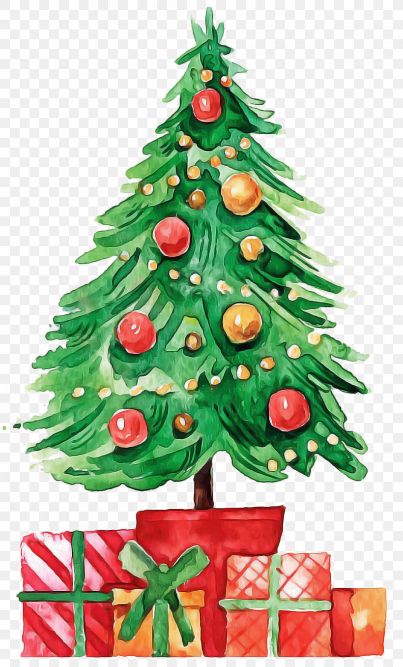 Christmas Tree, PNG, 1054x1744px, Christmas Tree, American Larch, Christmas, Christmas Decoration, Christmas Eve Download Free
