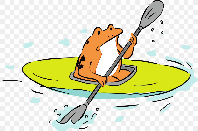 Frogs Cartoon Yellow Meter Water, PNG, 3000x1985px, Frog, Biology, Cartoon, Cartoon Frog, Frog Clipart Download Free