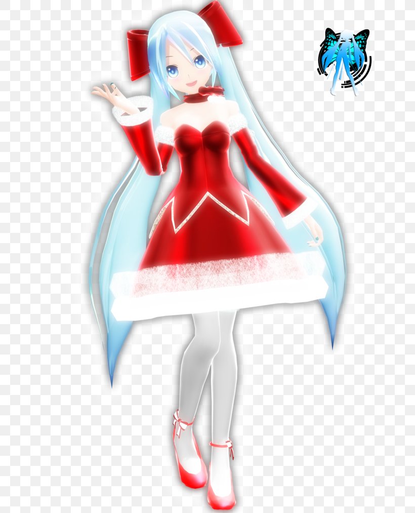 Hatsune Miku Christmas MikuMikuDance Art Gift, PNG, 788x1013px, Watercolor, Cartoon, Flower, Frame, Heart Download Free