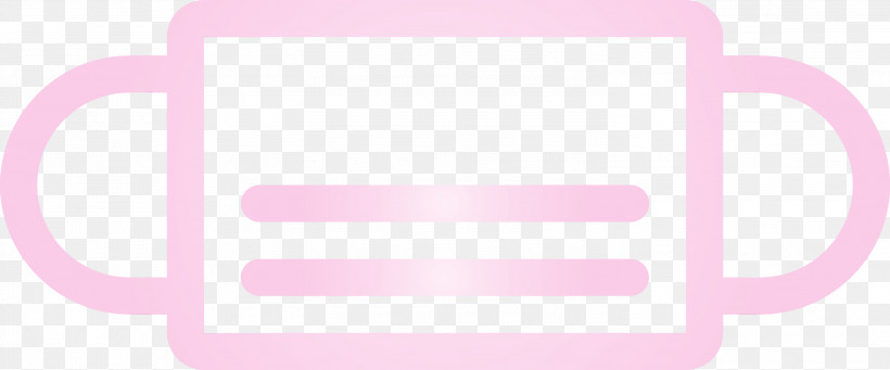 Pink Line Material Property Magenta Rectangle, PNG, 2999x1250px, Medical Mask, Line, Magenta, Material Property, Paint Download Free