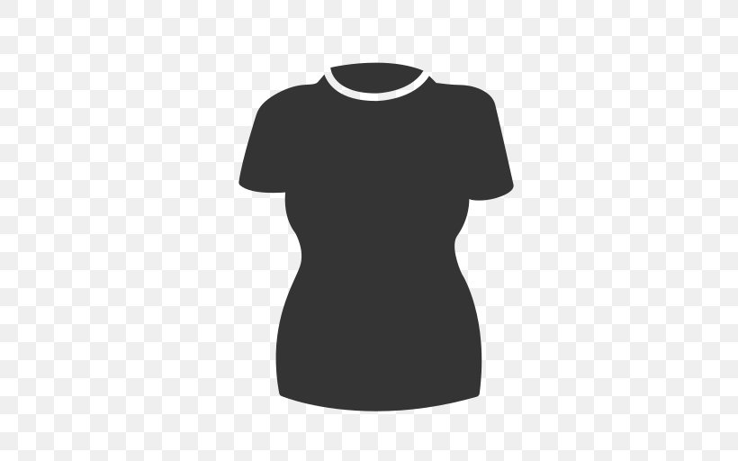 T-shirt Sleeve Crew Neck Clothing Dress, PNG, 512x512px, Tshirt, Black, Clothing, Collar, Crew Neck Download Free