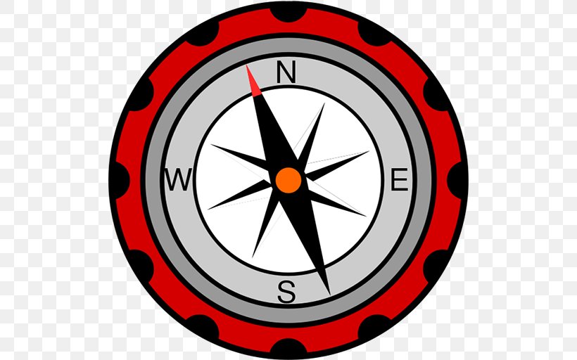 Compass Clip Art, PNG, 512x512px, Compass, Area, Cardinal Direction, Clock, Compass Rose Download Free