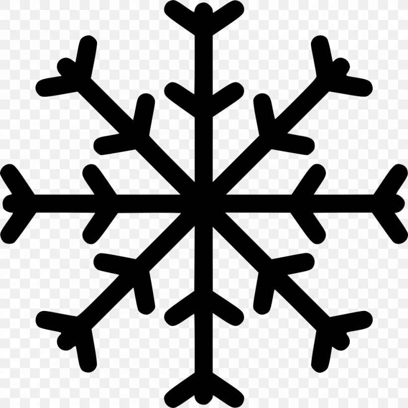 Snowflake Rain And Snow Mixed, PNG, 980x980px, Snow, Black And White, Rain And Snow Mixed, Shape, Snowflake Download Free