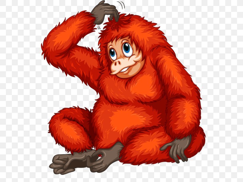 Ape Bornean Orangutan Vector Graphics Royalty-free Stock Photography, PNG, 600x613px, Ape, Bornean Orangutan, Cartoon, Fotosearch, Fur Download Free