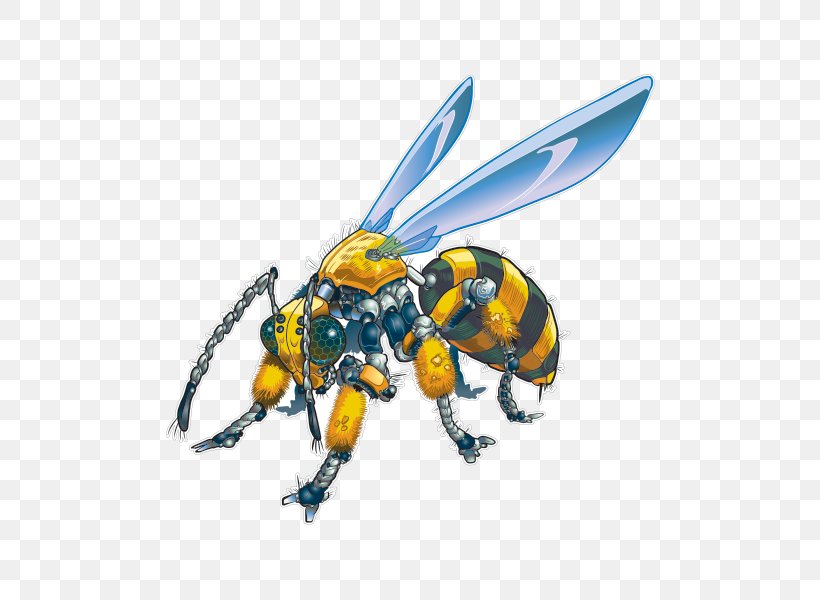Bee Hornet Clip Art Vector Graphics Robot, PNG, 600x600px, Bee, Africanized Bee, Arthropod, Drone, Fly Download Free