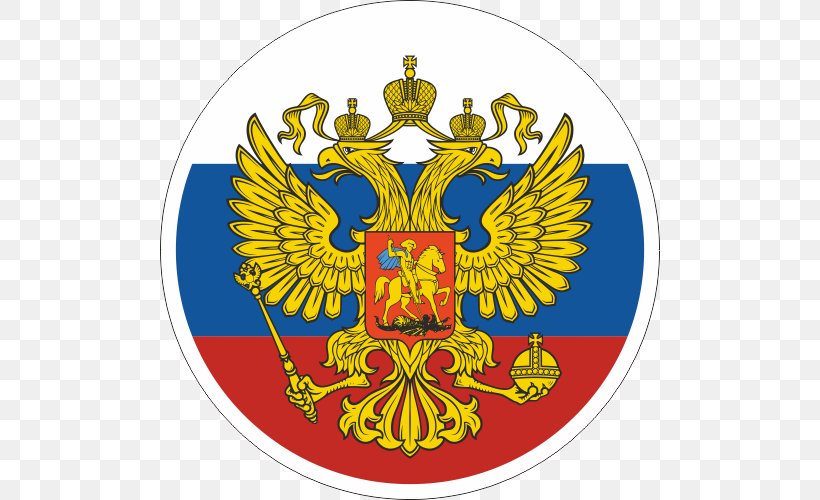 Flag Of Russia Double-headed Eagle National Flag, PNG, 500x500px, Flag Of Russia, Badge, Civil Flag, Coat Of Arms, Coat Of Arms Of Germany Download Free