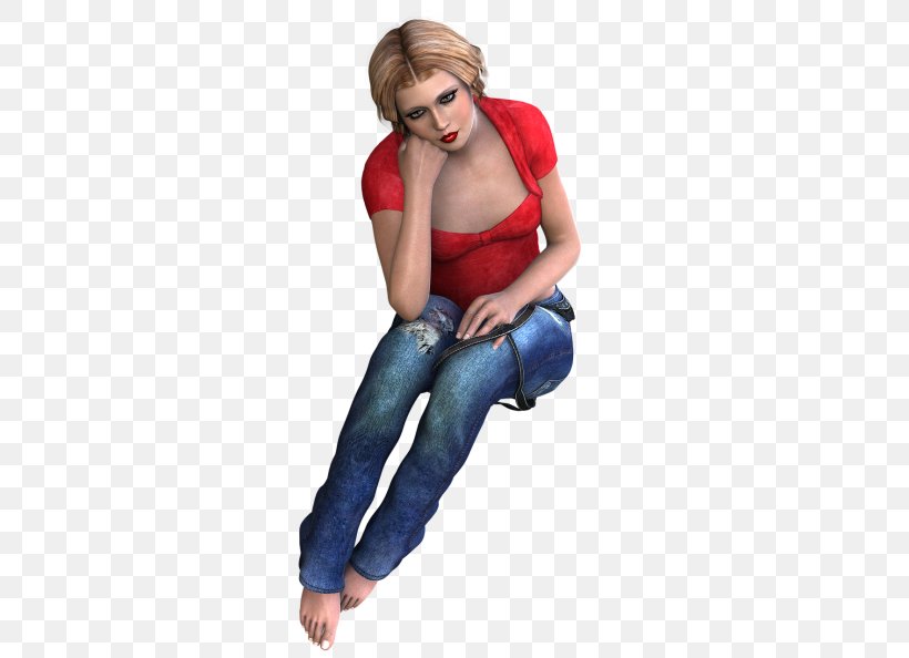 Jeans Woman Clip Art, PNG, 500x594px, 3d Computer Graphics, Jeans, Arm, Clothing, Electric Blue Download Free