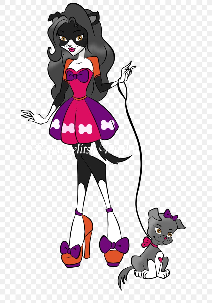 Monster High Ghoul Dog Doll OOAK, PNG, 681x1173px, Watercolor, Cartoon, Flower, Frame, Heart Download Free