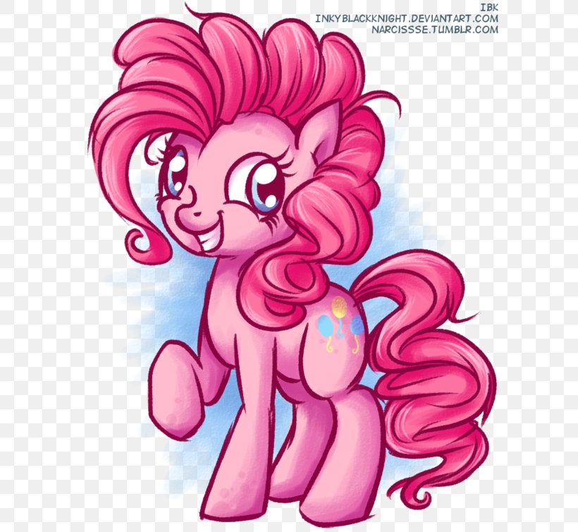 Pony Pinkie Pie Twilight Sparkle Horse Art, PNG, 600x754px, Watercolor, Cartoon, Flower, Frame, Heart Download Free