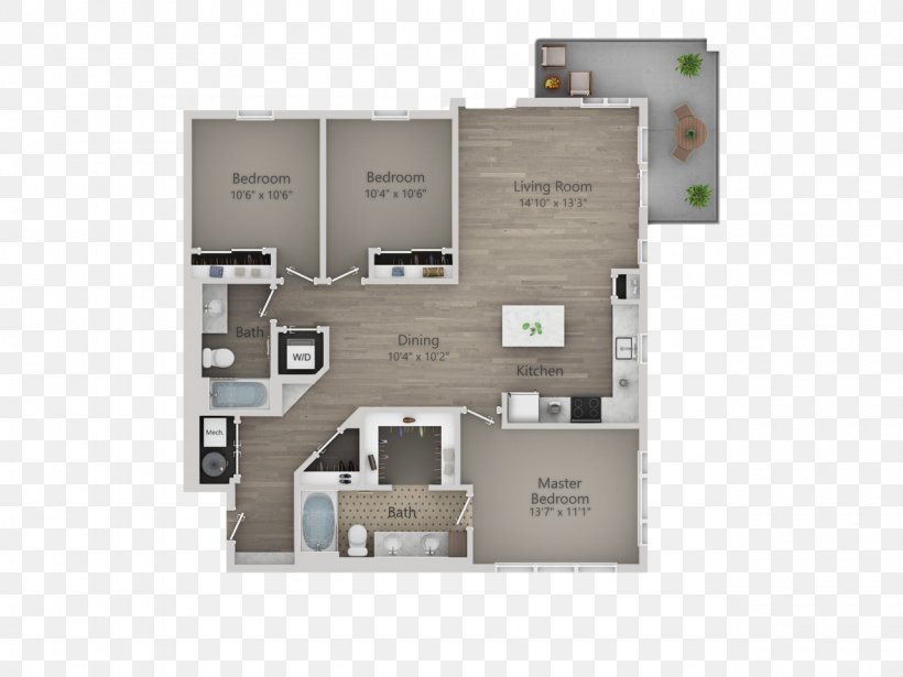 Bedroom Veranda Apartments Floor Plan, PNG, 1280x960px, Bedroom, Apartment, Bathroom, Draper, Floor Download Free