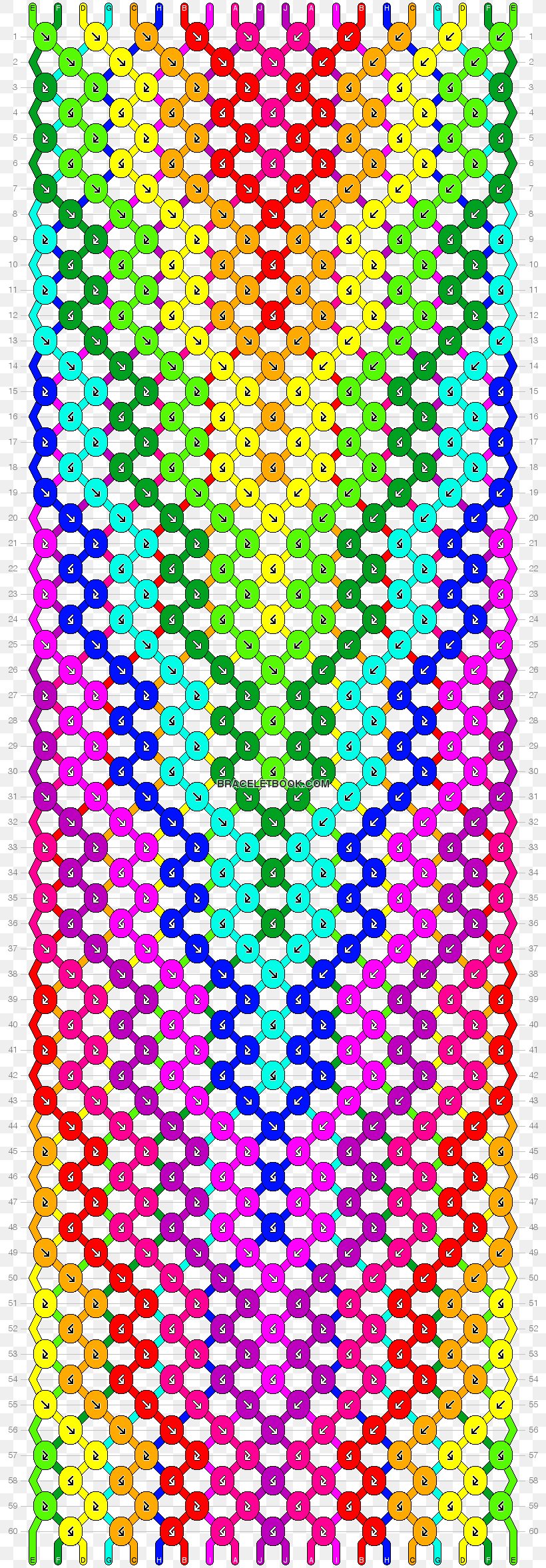 Rainbow Loom Friendship Bracelet Pattern, PNG, 810x2352px, Rainbow Loom, Area, Art, Bracelet, Charm Bracelet Download Free