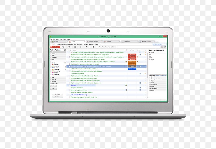 Computer Program Getting Things Done MyLifeOrganized Action Item Computer Software, PNG, 594x565px, Computer Program, Action Item, Android, Area, Brand Download Free