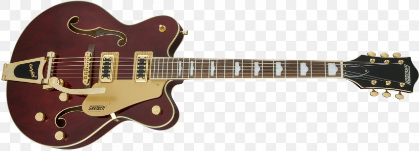 Gretsch Semi-acoustic Guitar Bigsby Vibrato Tailpiece Electric Guitar, PNG, 2400x868px, Gretsch, Acoustic Electric Guitar, Acoustic Guitar, Archtop Guitar, Bigsby Vibrato Tailpiece Download Free