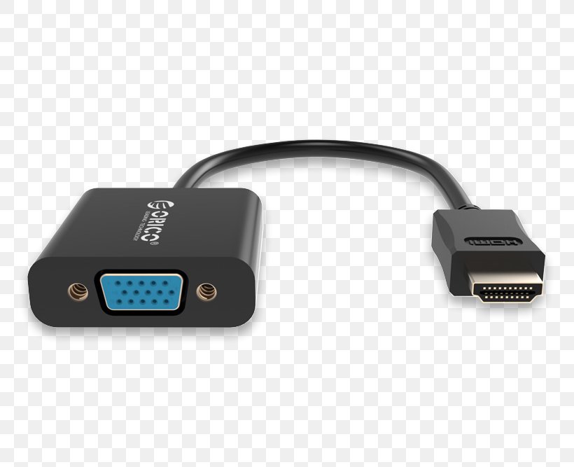 Video Graphics Array Adapter HDMI 1080p VGA Connector, PNG, 800x667px, Video Graphics Array, Adapter, Cable, Computer Monitors, Data Transfer Cable Download Free