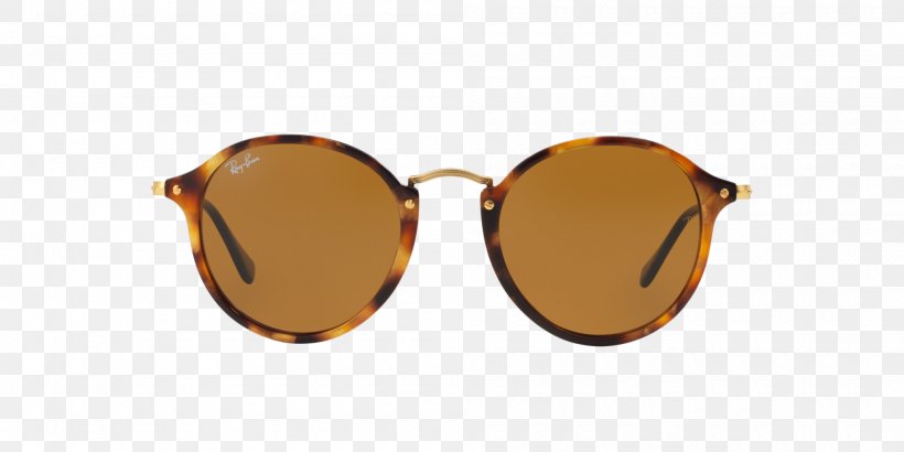 Ray-Ban Round Fleck Sunglasses Ray-Ban Round Metal, PNG, 2000x1000px, Rayban, Aviator Sunglasses, Browline Glasses, Brown, Eyewear Download Free