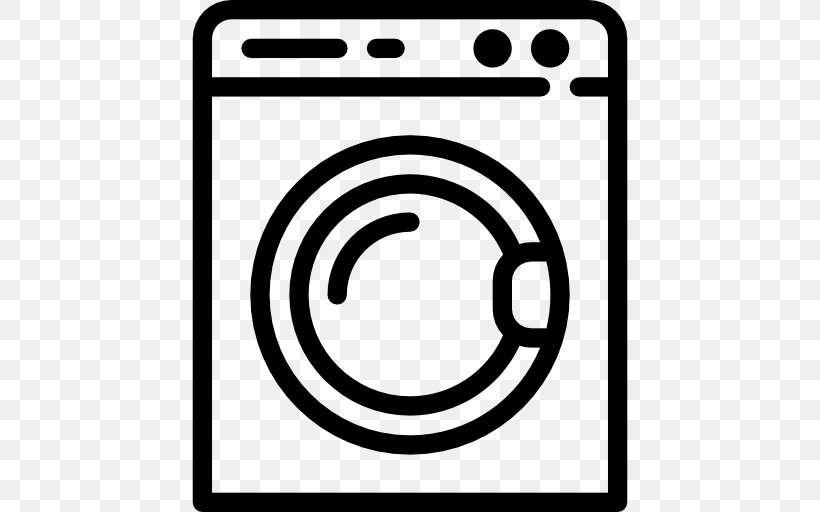 Washing Machines Laundry Home Appliance Cleaning, PNG, 512x512px, Washing Machines, Area, Black, Black And White, Cleaning Download Free