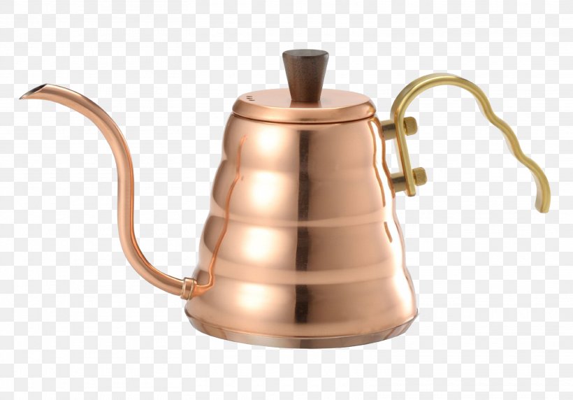 Brewed Coffee Kettle Copper Kitchen Stove, PNG, 3125x2181px, Coffee, Brass, Brewed Coffee, Burr Mill, Copper Download Free