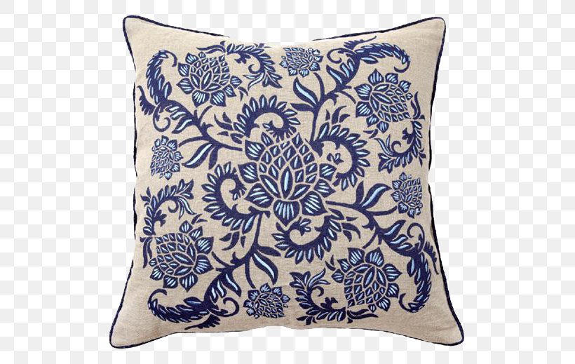 Flower Ornament Drawing, PNG, 519x519px, Flower, Blue, Blue And White Porcelain, Cushion, Decorative Arts Download Free