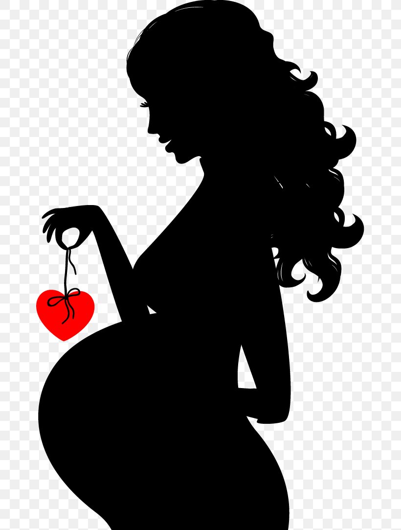 Pregnancy Silhouette Woman Clip Art, PNG, 671x1083px, Watercolor, Cartoon, Flower, Frame, Heart Download Free