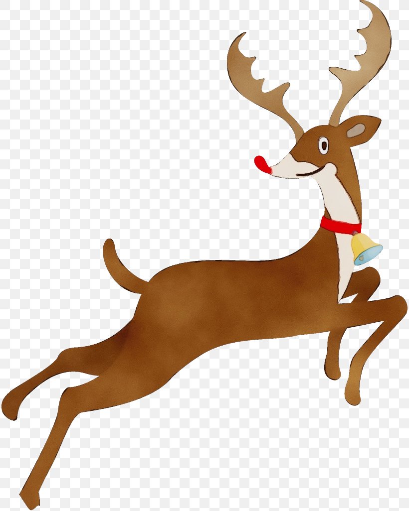 Reindeer, PNG, 816x1026px, Watercolor, Animal Figure, Antler, Deer, Fawn Download Free
