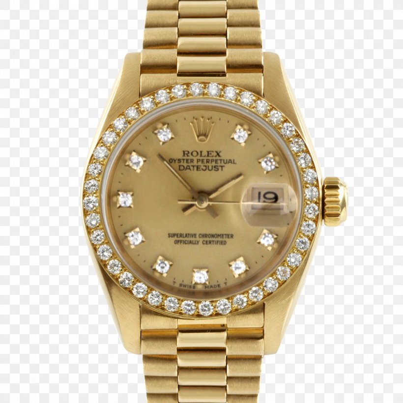 Rolex Datejust Watch Panerai Gold, PNG, 1000x1000px, Rolex Datejust, Bezel, Bracelet, Brand, Brown Download Free