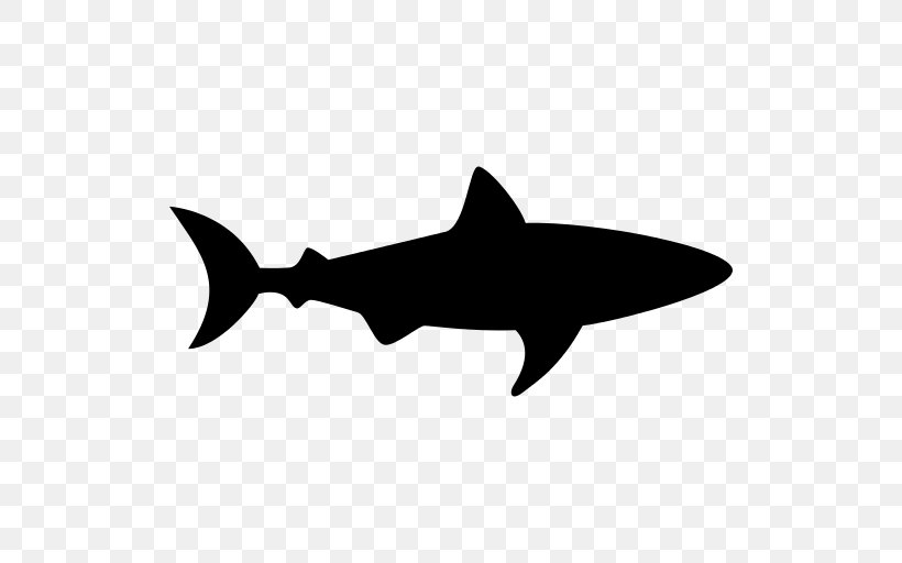 Shark Vector Graphics Clip Art Silhouette Illustration, PNG, 512x512px, Shark, Bull Shark, Carcharhiniformes, Cartilaginous Fish, Cartilaginous Fishes Download Free