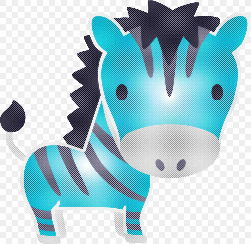 Cartoon Blue Animal Figure Turquoise Snout, PNG, 3000x2930px, Cartoon, Animal Figure, Blue, Snout, Turquoise Download Free