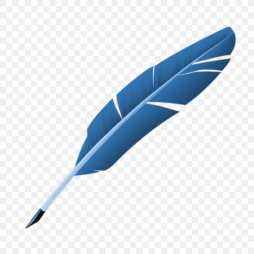 Blue Feather Quill Pen, PNG, 1800x1800px, Blue, Drawing, Feather, Idea, Information Download Free