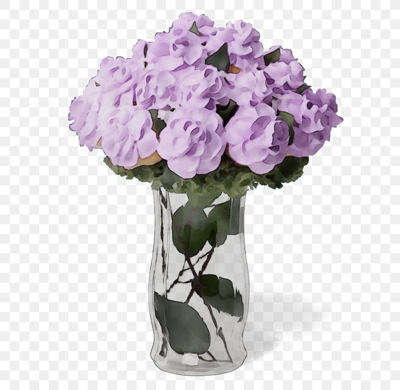 Flower Plant Purple Cut Flowers Violet, PNG, 638x800px, Watercolor, Bouquet, Cut Flowers, Flower, Hydrangea Download Free