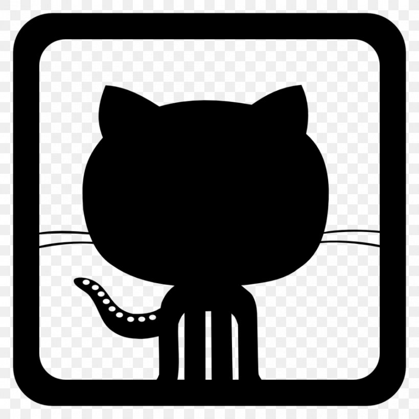 GitHub Pages Repository Software Development, PNG, 894x894px, Github, Black, Black And White, Black Cat, Carnivoran Download Free