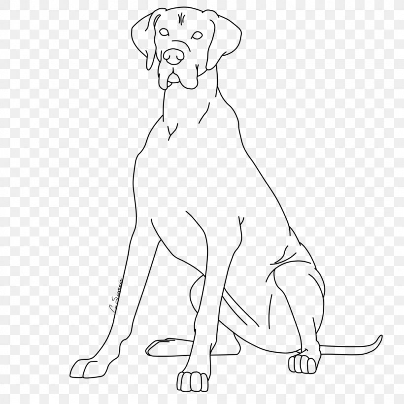 Great Dane Puppy Redbone Coonhound Coloring Book Basset Hound, PNG, 1024x1024px, Watercolor, Cartoon, Flower, Frame, Heart Download Free