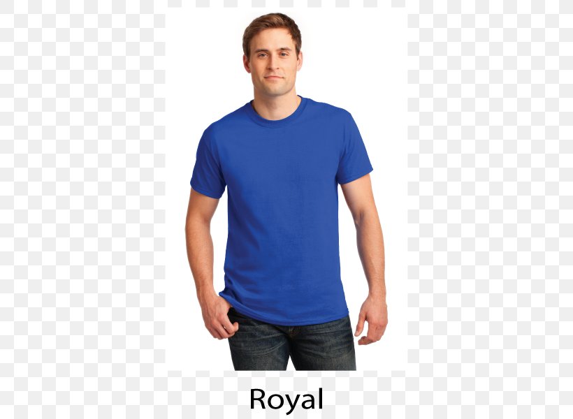 Long-sleeved T-shirt Gildan Activewear Clothing, PNG, 510x600px, Tshirt, Active Shirt, Blue, Clothing, Cobalt Blue Download Free