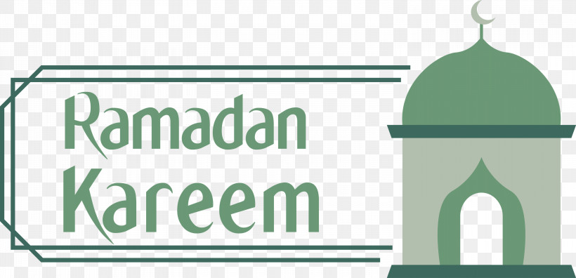 Ramadan Mubarak Ramadan Kareem, PNG, 3000x1452px, Ramadan Mubarak, Green, Line, Logo, Ramadan Kareem Download Free