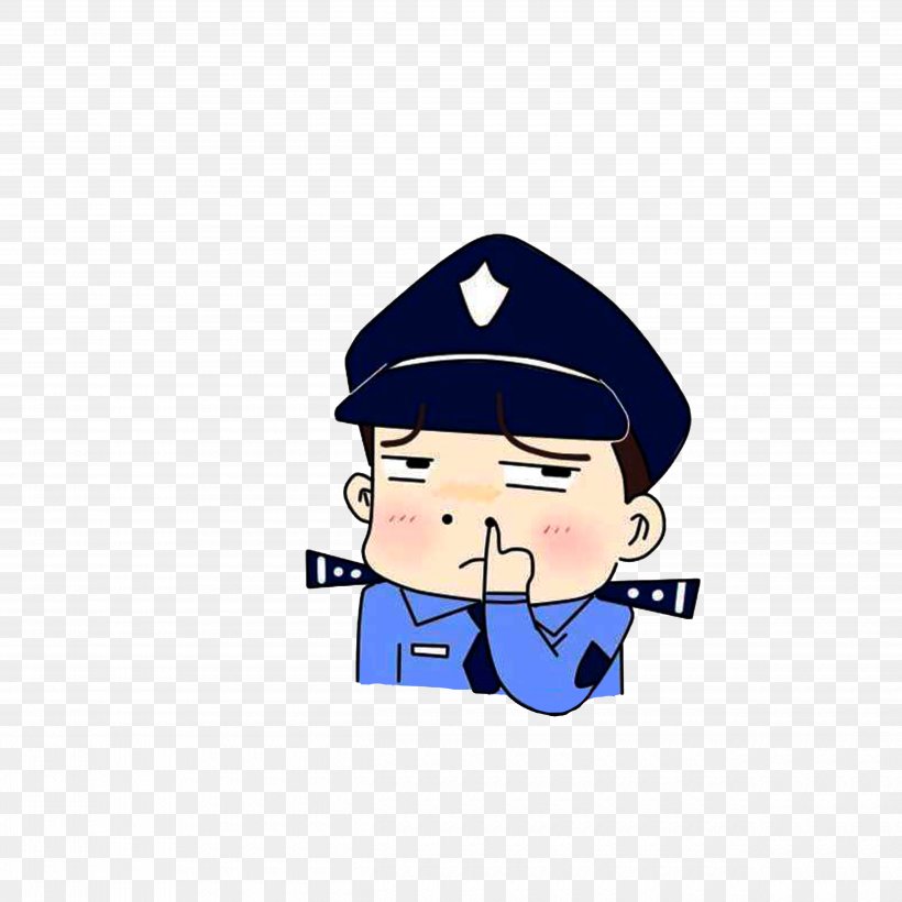 Wuhan Police Officer Sticker Facial Expression, PNG, 5000x5000px, Wuhan, Blue, Cartoon, Child, Chinese Public Security Bureau Download Free