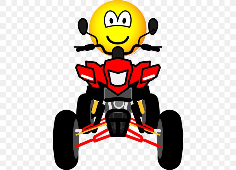 Emoticon Smiley All-terrain Vehicle Clip Art, PNG, 454x593px, Emoticon, Allterrain Vehicle, Artwork, Bicycle, Emoji Download Free