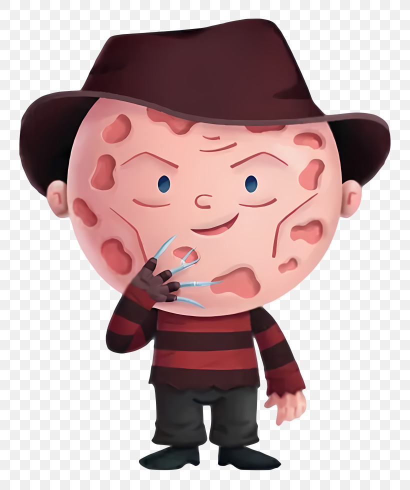 Freddy Krueger - Creepy Striped-Sweater Slasher Cartoon PNG