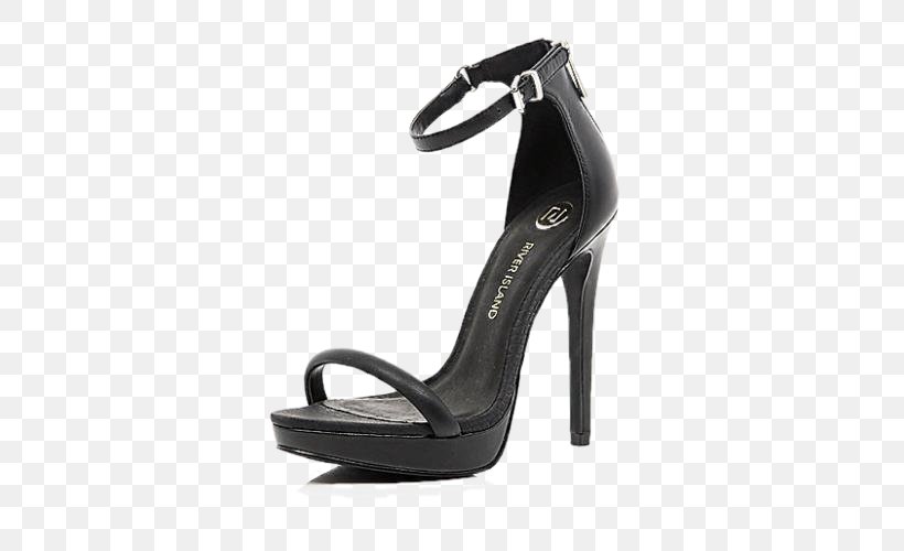 Sandal High-heeled Shoe Court Shoe River Island Stiletto Heel, PNG, 500x500px, Sandal, Basic Pump, Black, Boot, Bridal Shoe Download Free