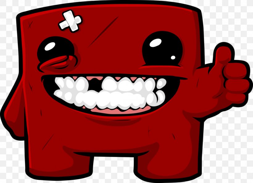 Super Meat Boy Forever Xbox 360 Team Meat Video Game, PNG, 1051x761px, Watercolor, Cartoon, Flower, Frame, Heart Download Free