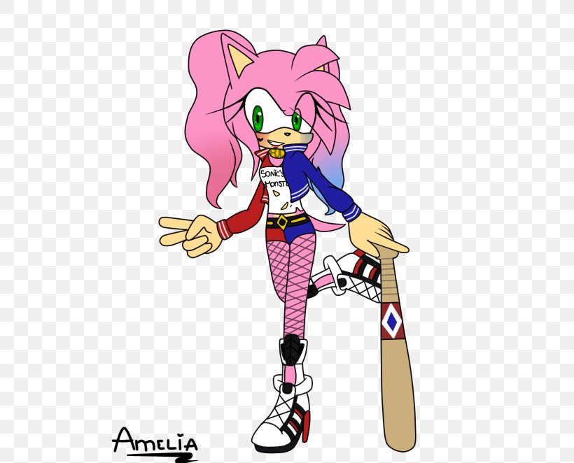 Amy Rose Shadow The Hedgehog Harley Quinn Sonic The Hedgehog, PNG, 662x662px, Watercolor, Cartoon, Flower, Frame, Heart Download Free