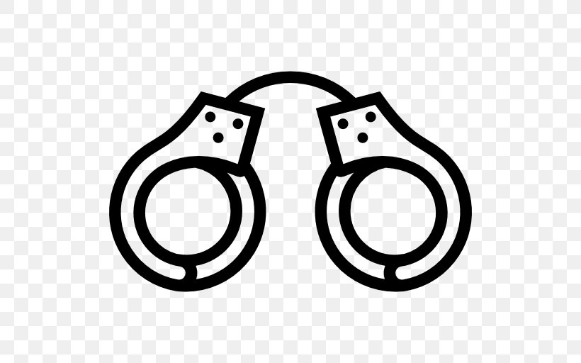 Handcuffs Criminal Law Crime, PNG, 512x512px, Handcuffs, Area, Black And White, Body Jewelry, Crime Download Free