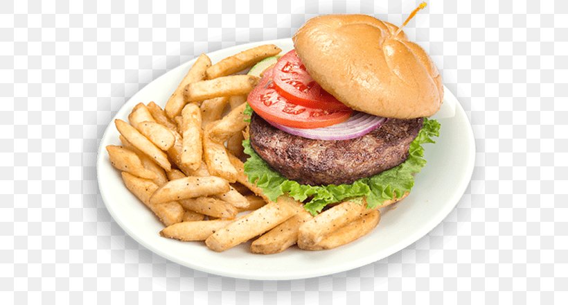 French Fries Cheeseburger Hamburger Shannon's Saloon Buffalo Burger, PNG, 585x440px, French Fries, American Food, Angus Burger, Breakfast Sandwich, Brunch Download Free
